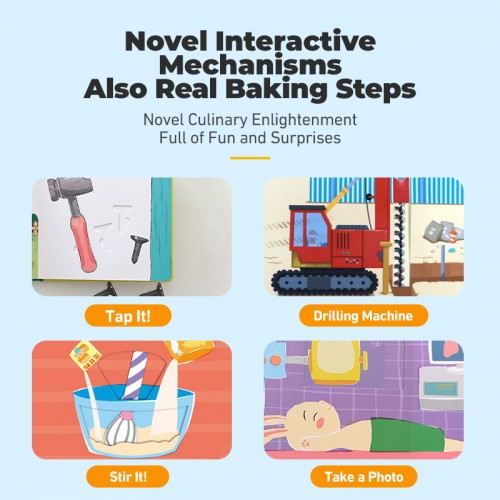 Children's Social Enlightment Cognitive Experience Three-dimensional Manual Books: My DIY Tools Kit